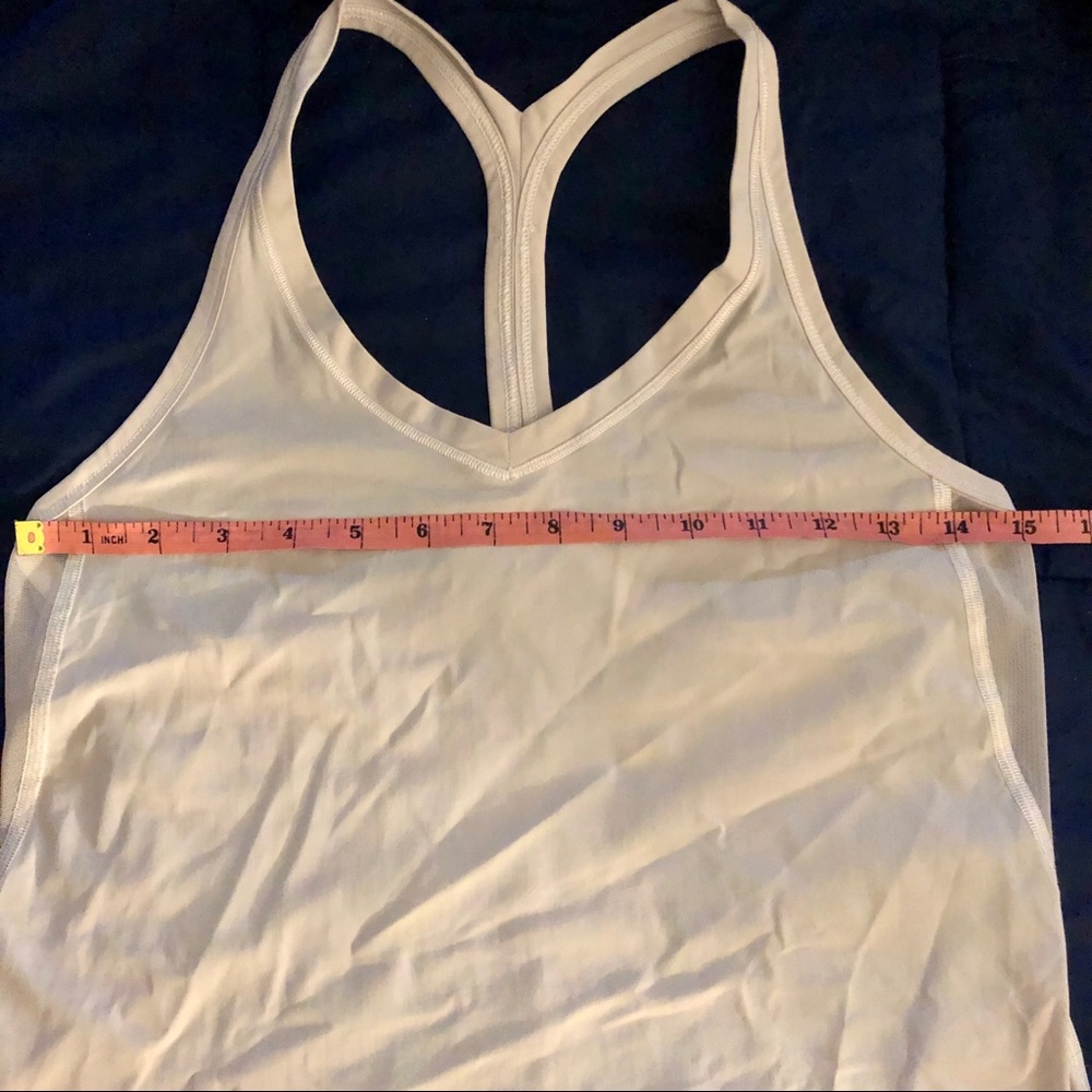 Lululemon racerback tank top with mesh trim - Picture 5 of 7